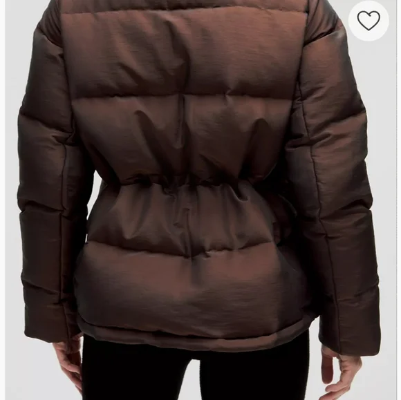 NWT Lululemon Wunder Puff Down Jacket Iridescent Brown Winter Coat Womens Size 6 - Picture 10 of 16